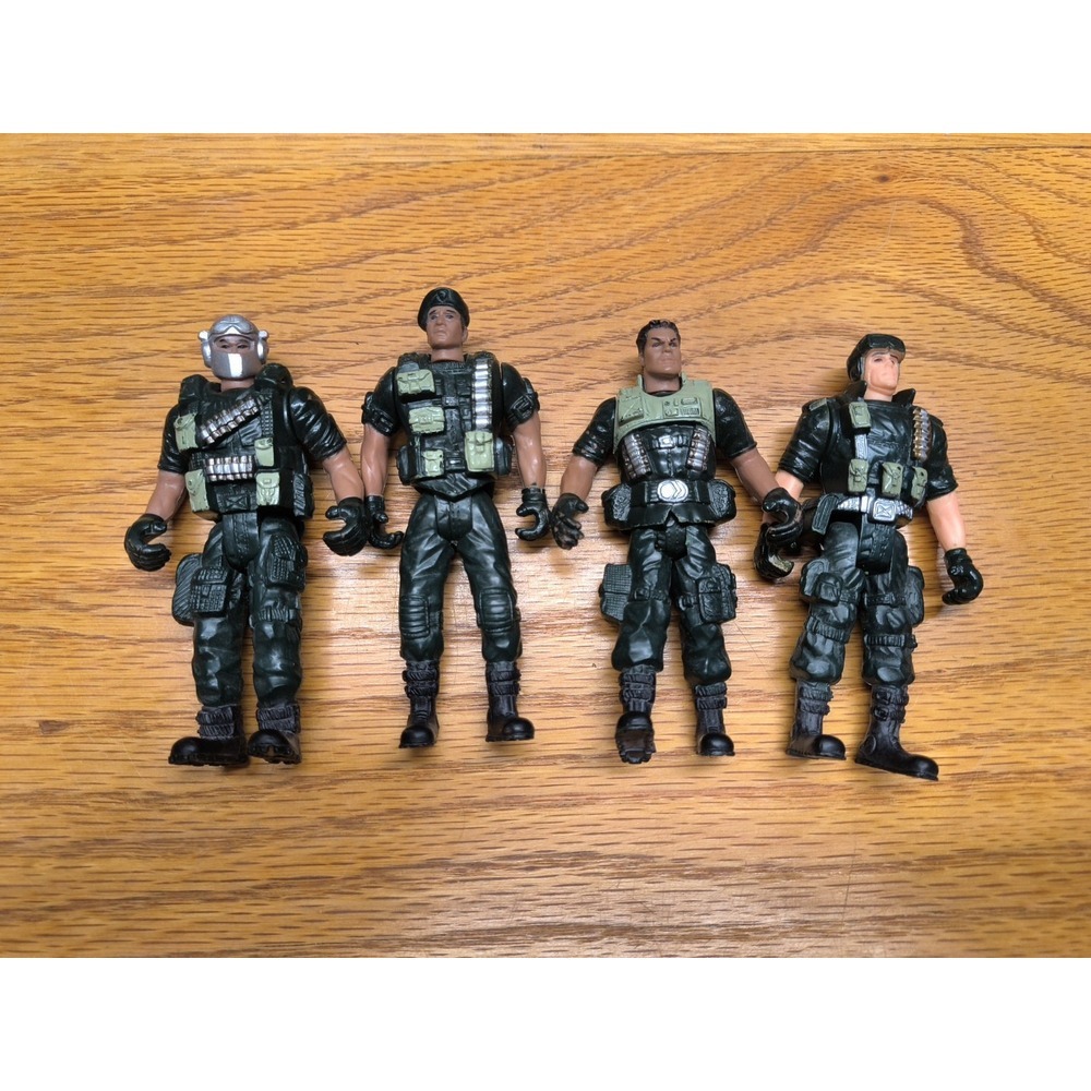 Action Figures Lot of 4 Military 4"